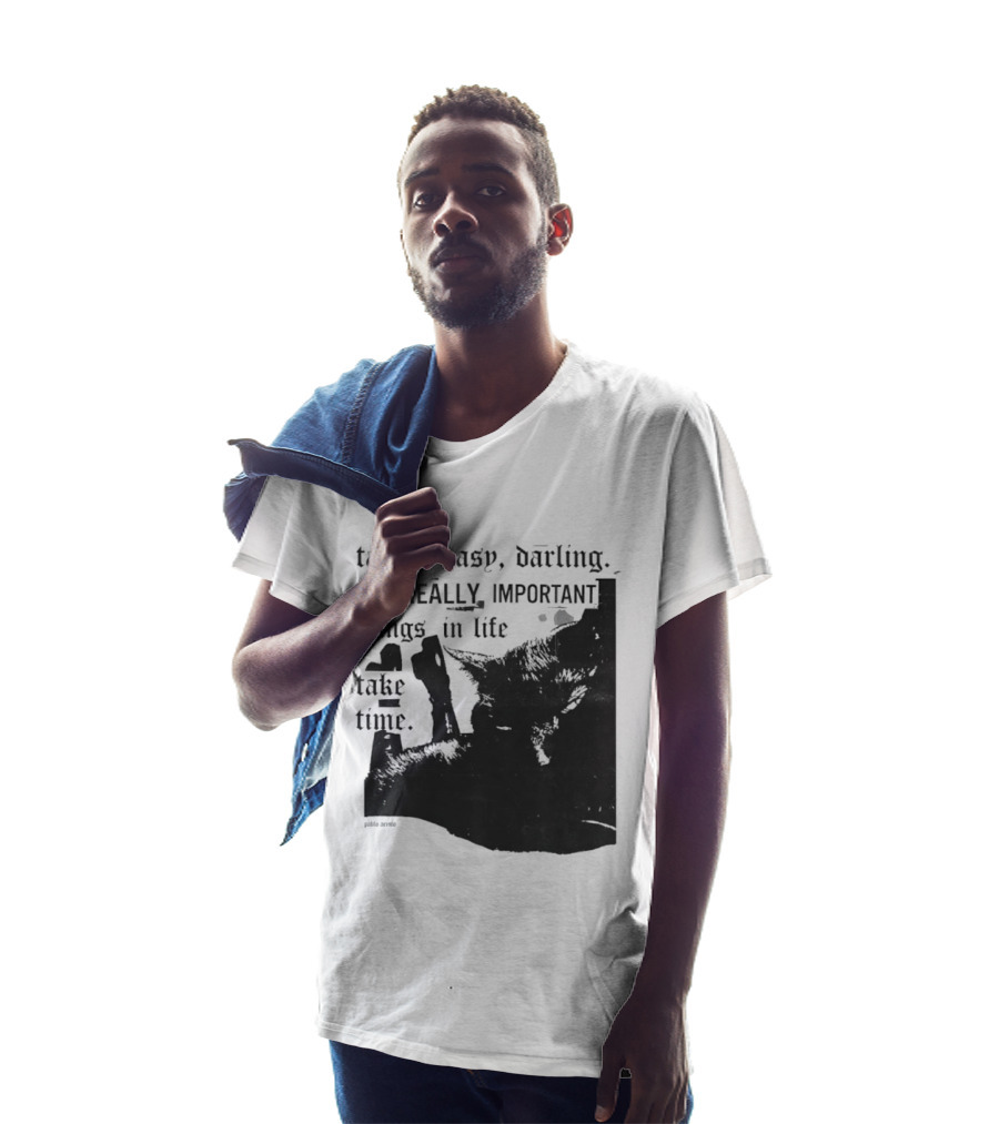 Take It Easy Darling The Really Important Things In Life Take Time T-Shirt