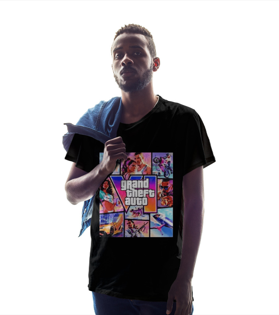 Grand Theft Auto VI Vice City Stories Helicopter Motorbike Rockstar Games T-Shirt