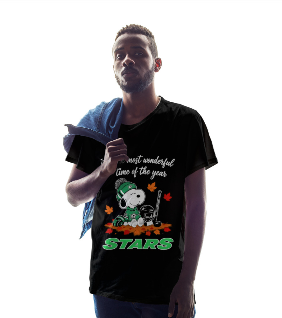 It's The Most Wonderful Time Of The Year Dallas Stars Snoopy Halloween 2026 T-Shirt