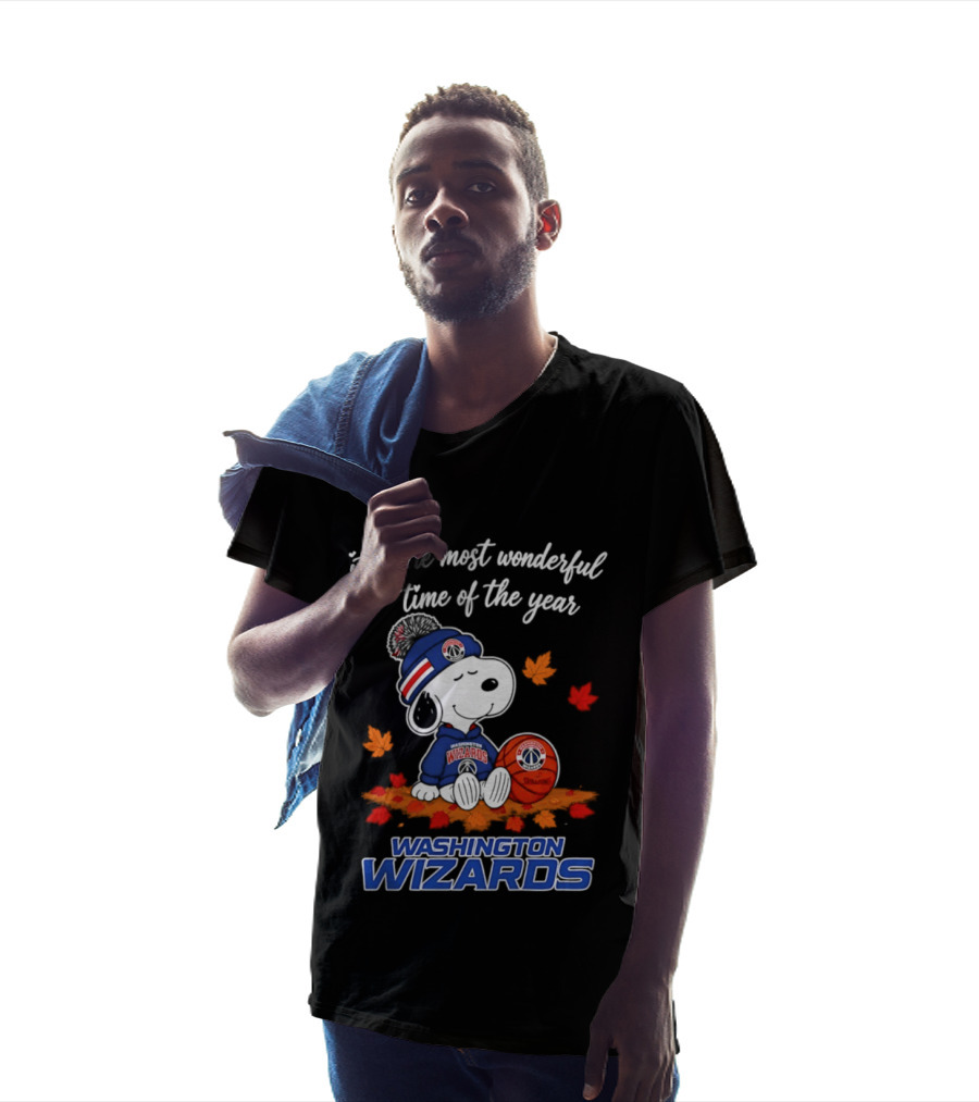 Washington Wizards Snoopy It's The Most Wonderful Time Of The Year Halloween 2026 T-Shirt