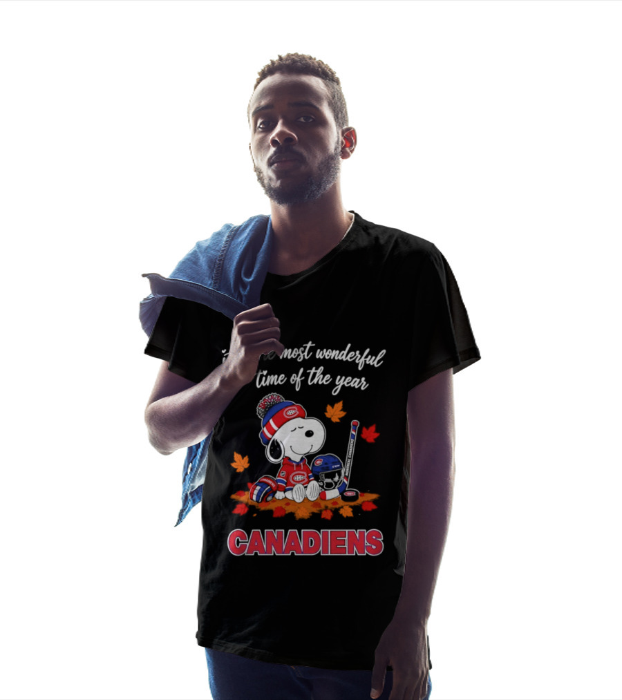 Canadiens Snoopy It's The Most Wonderful Time Of The Year Halloween 2026 T-Shirt