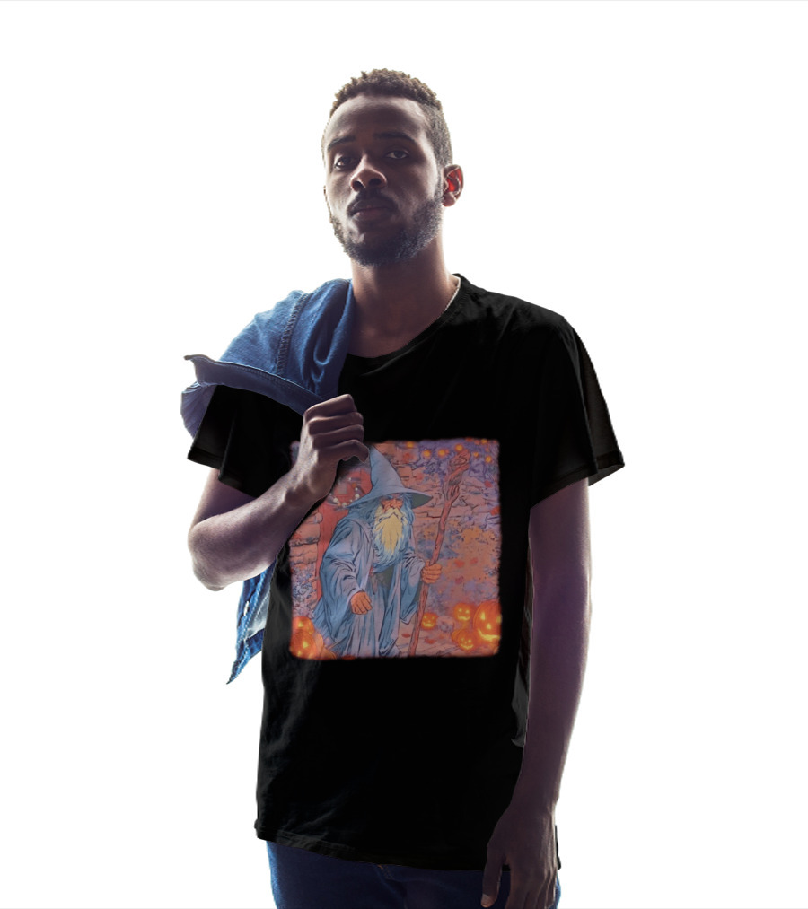 Wizard Halloween Night 2026 Magical Pumpkin Pathway T-Shirt