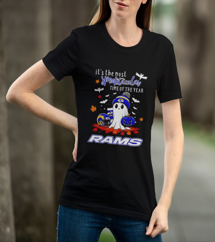 Los Angeles Rams Halloween Ghost 2026 Season It's The Most Spooktacular Time Of The Year T-Shirt