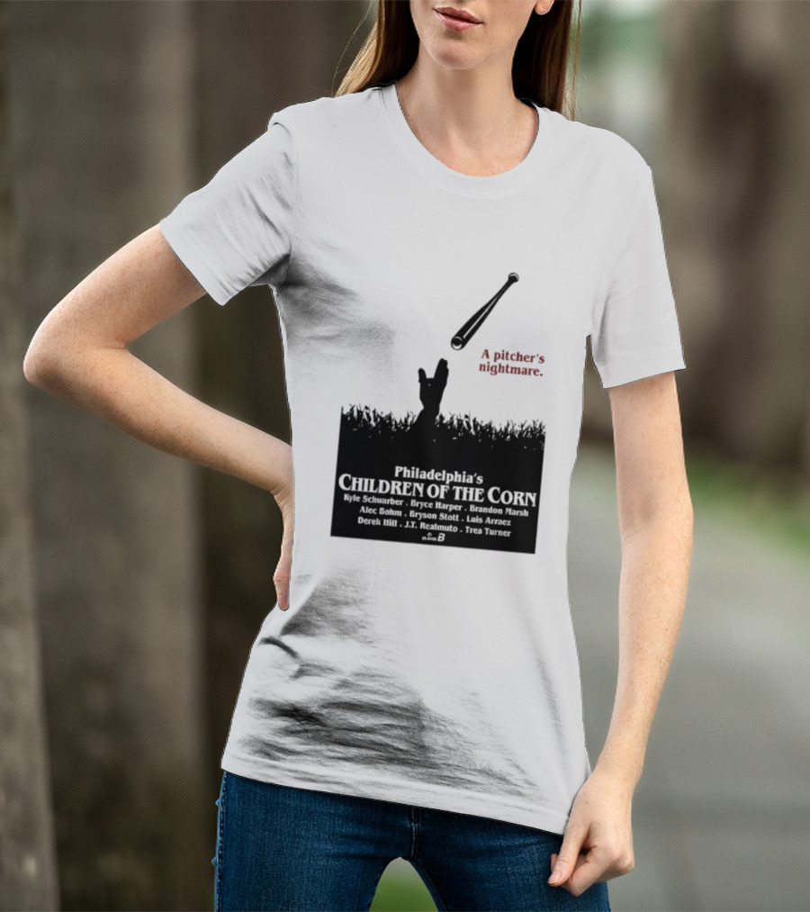 Philadelphia Phillies A Pitcher's Nightmare Children Of The Corn T-Shirt