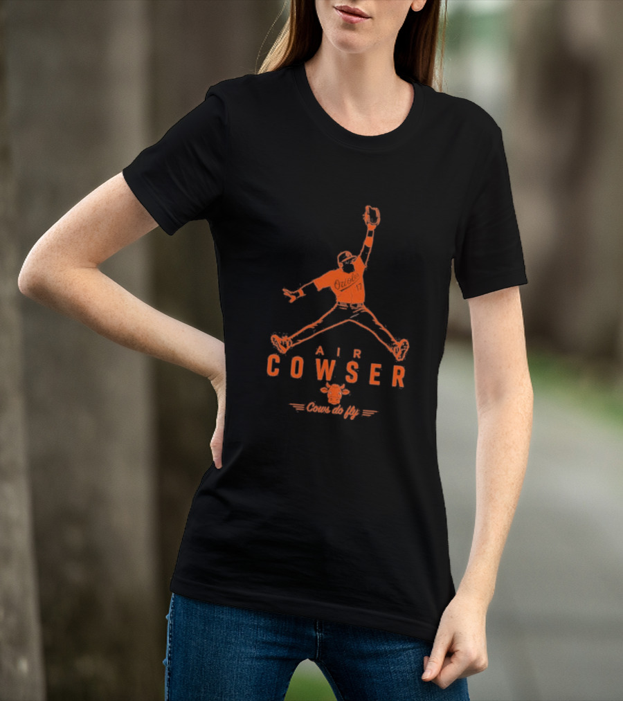 AIr Colton Cowser Jumpman Parody Cows Do Fly T-Shirt