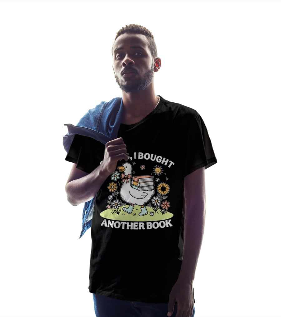 Ooops I Bought Another Book Goose With Flowers And Boots T-Shirt