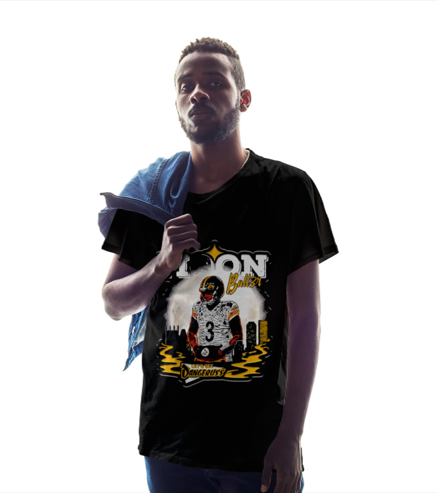 Pittsburgh Steelers Moon Ball3r Dangeruss Football Russell Wilson T-Shirt