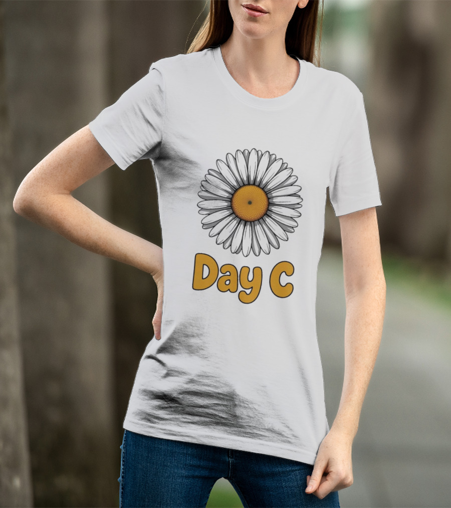 Day C Daisy Flower Vibrant Yellow Petals T-Shirt