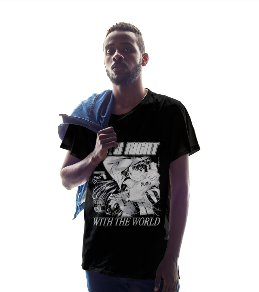 All's Right With The World Misato Katsuragi 90s Anime T-Shirt