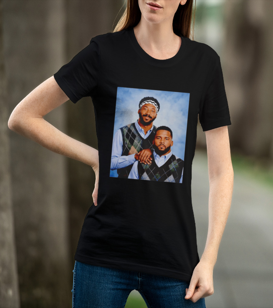 Myles Garrett Aaron Donald Los Angeles Rams Step Brothers T-Shirt