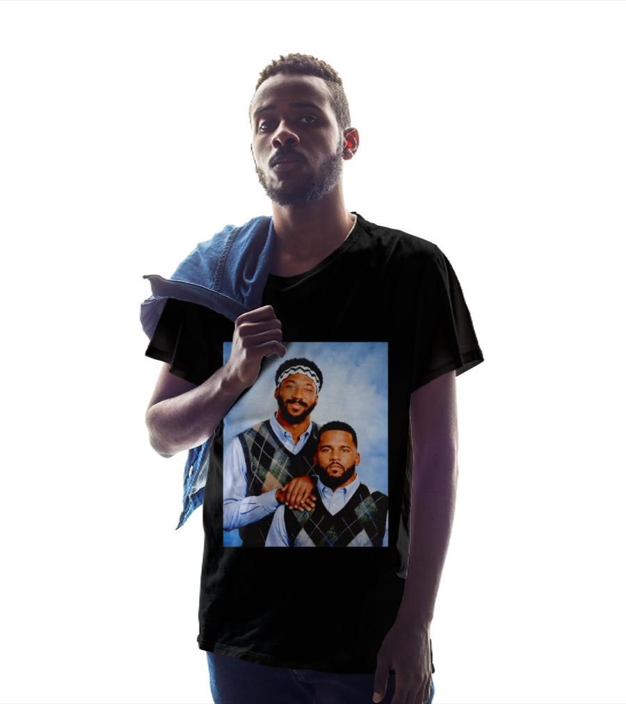 Myles Garrett Aaron Donald Los Angeles Rams Step Brothers T-Shirt
