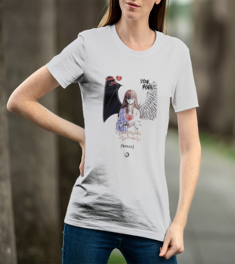 Yu Gi Oh Fuck Love Your Move Switching Sides Spell Dark Angel Heart T-Shirt