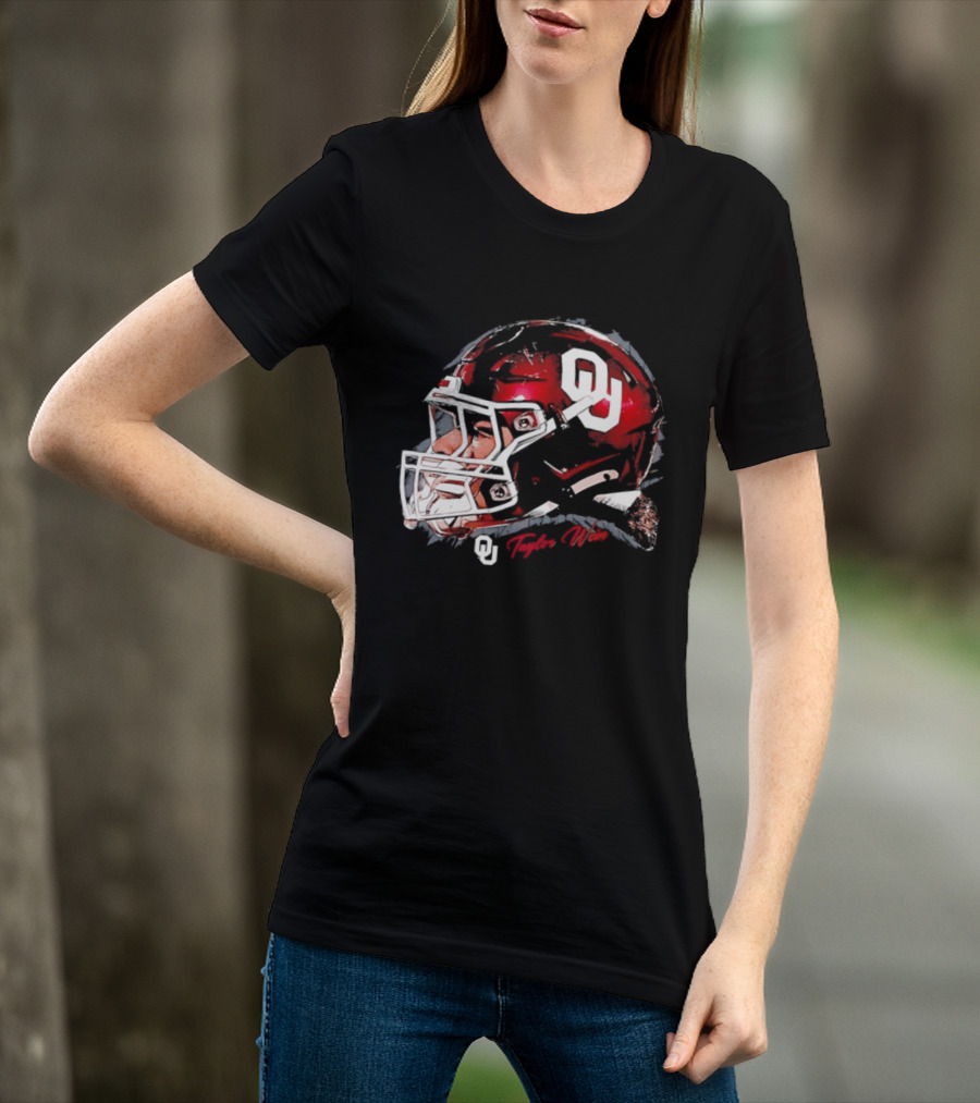 Oklahoma Sooners Football OU Helmet Taylor Wein T-Shirt