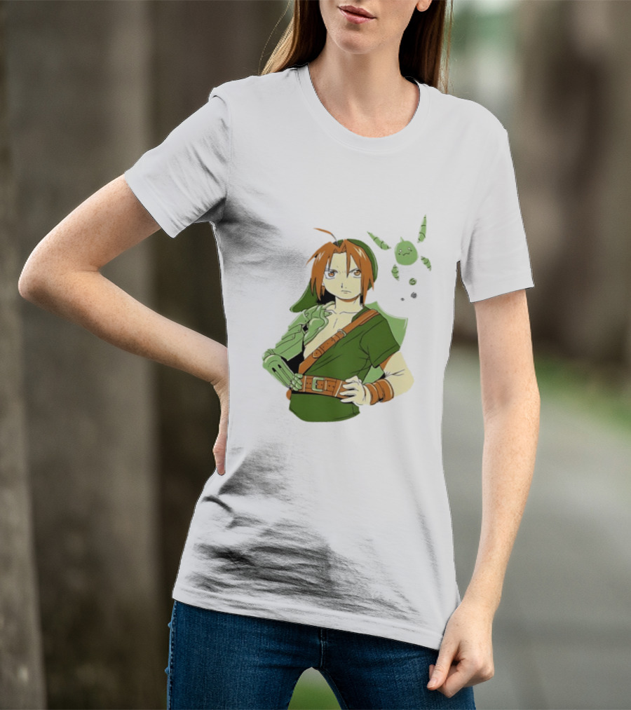 Edward Elric Crossover With Link Costume From Fullmetal Alchemist T-Shirt