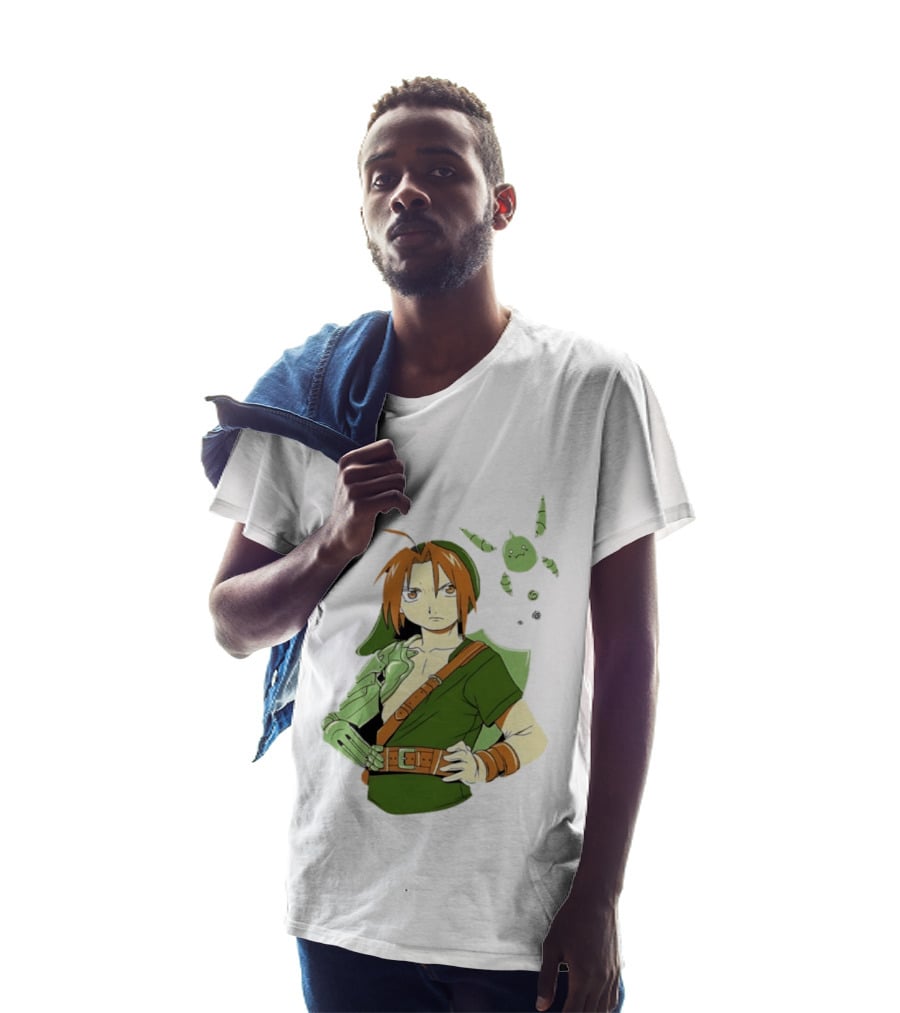 Edward Elric Crossover With Link Costume From Fullmetal Alchemist T-Shirt