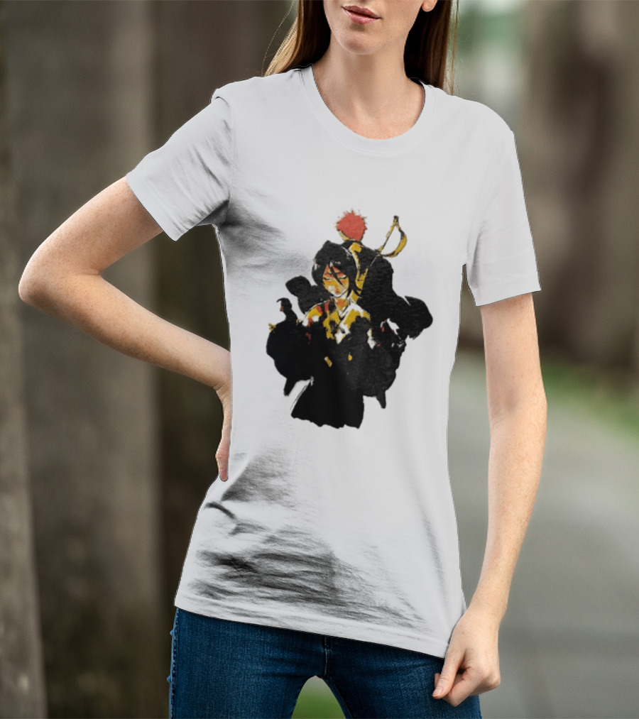 Rukia Kuchiki And Ichigo Kurosaki Spirit Battle Bleach Anime Fan Favorite Characters T-Shirt