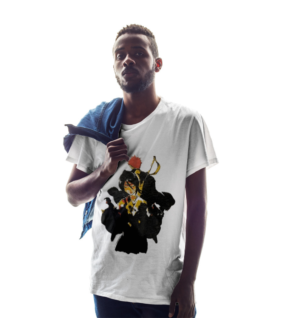 Rukia Kuchiki And Ichigo Kurosaki Spirit Battle Bleach Anime Fan Favorite Characters T-Shirt