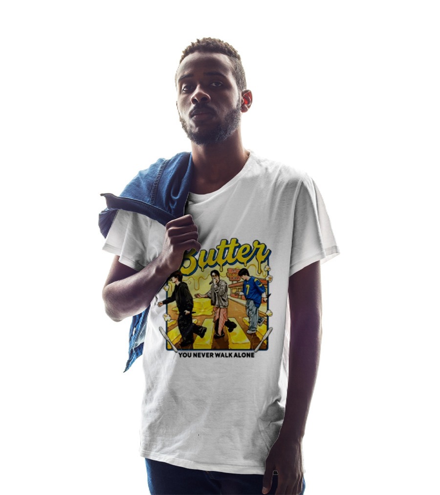 Butter BTS You Never Walk Alone Yellow Aesthetic Pop T-Shirt