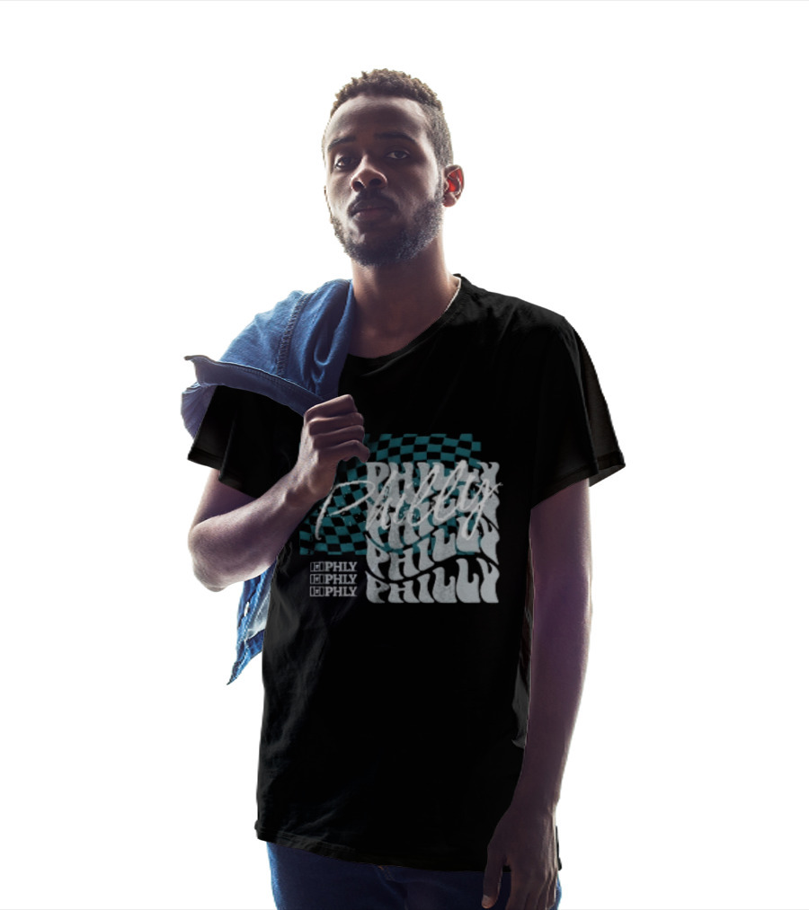 Philly Checkered Repeat Philadelphia Eagles Philly Philly T-Shirt