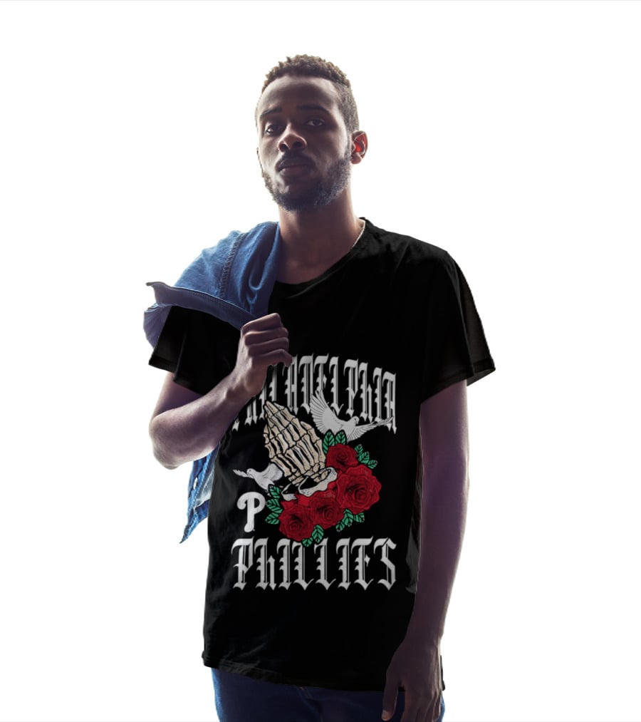 Philadelphia Phillies Gothic Bloom Halloween 2026 T-Shirt