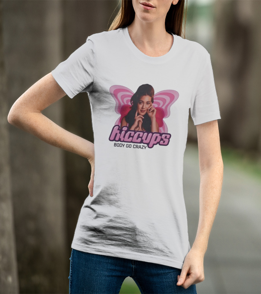 Hiccups Body Go Crazy Pink Butterfly Wings T-Shirt