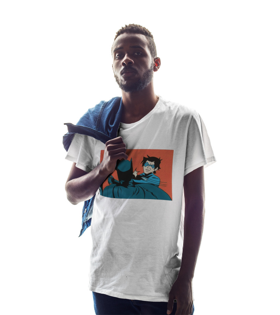 Nightwing Slaps Batman Dick Grayson Meme Comic Panel T-Shirt