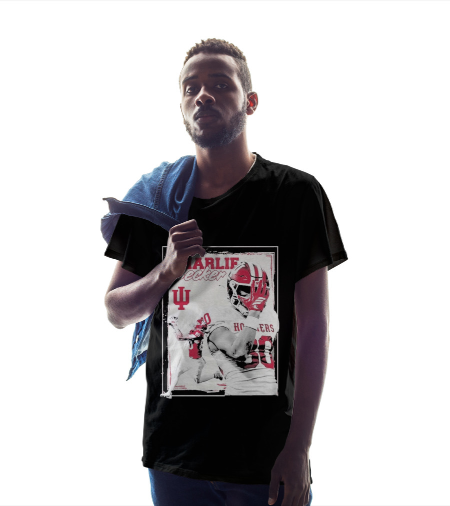 Charlie Becker Indiana Hoosiers Football Student Athlete #80 T-Shirt