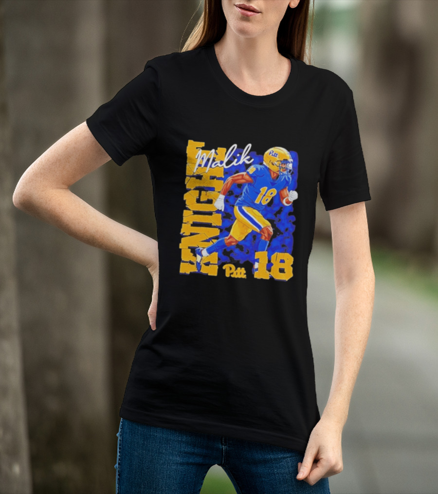 Malik Knight 18 Pitt Panthers Football Player T-Shirt