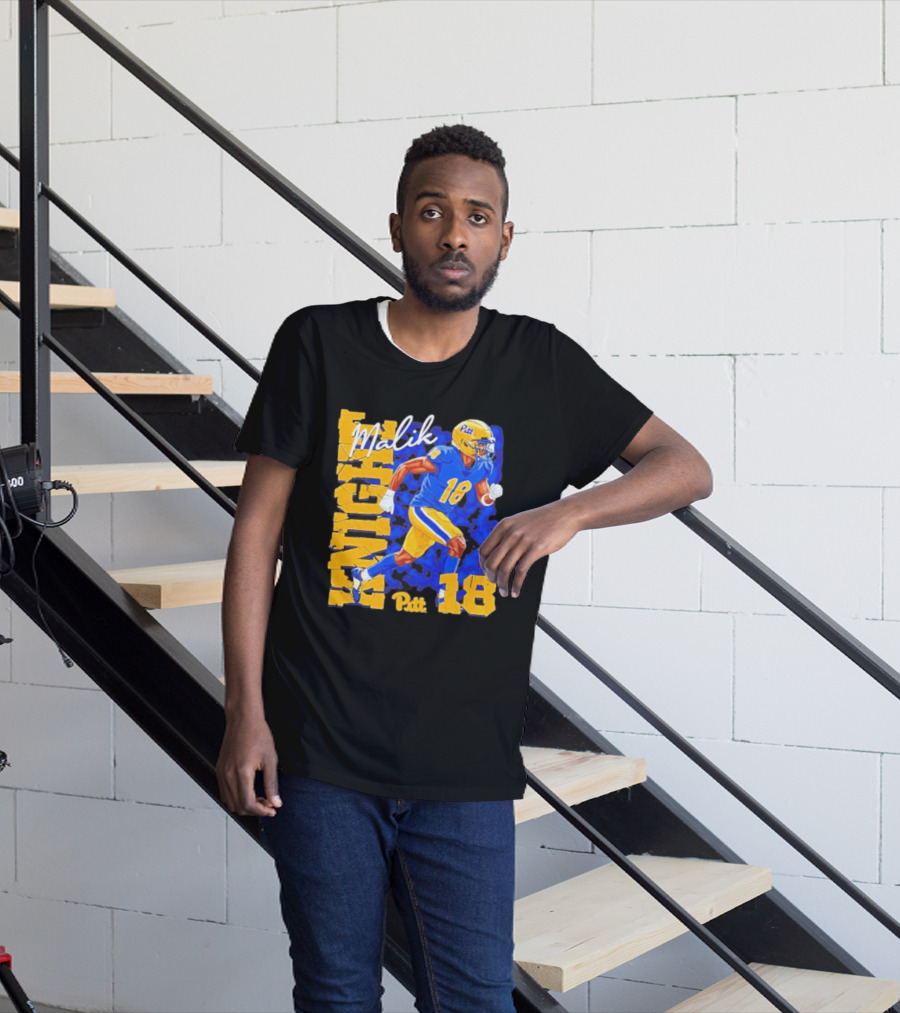Malik Knight 18 Pitt Panthers Football Player T-Shirt