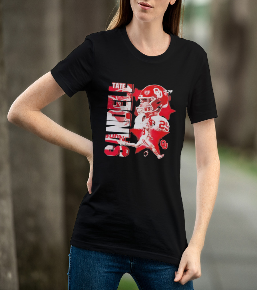 Tate Sandell 29 Oklahoma Sooners Football OU T-Shirt