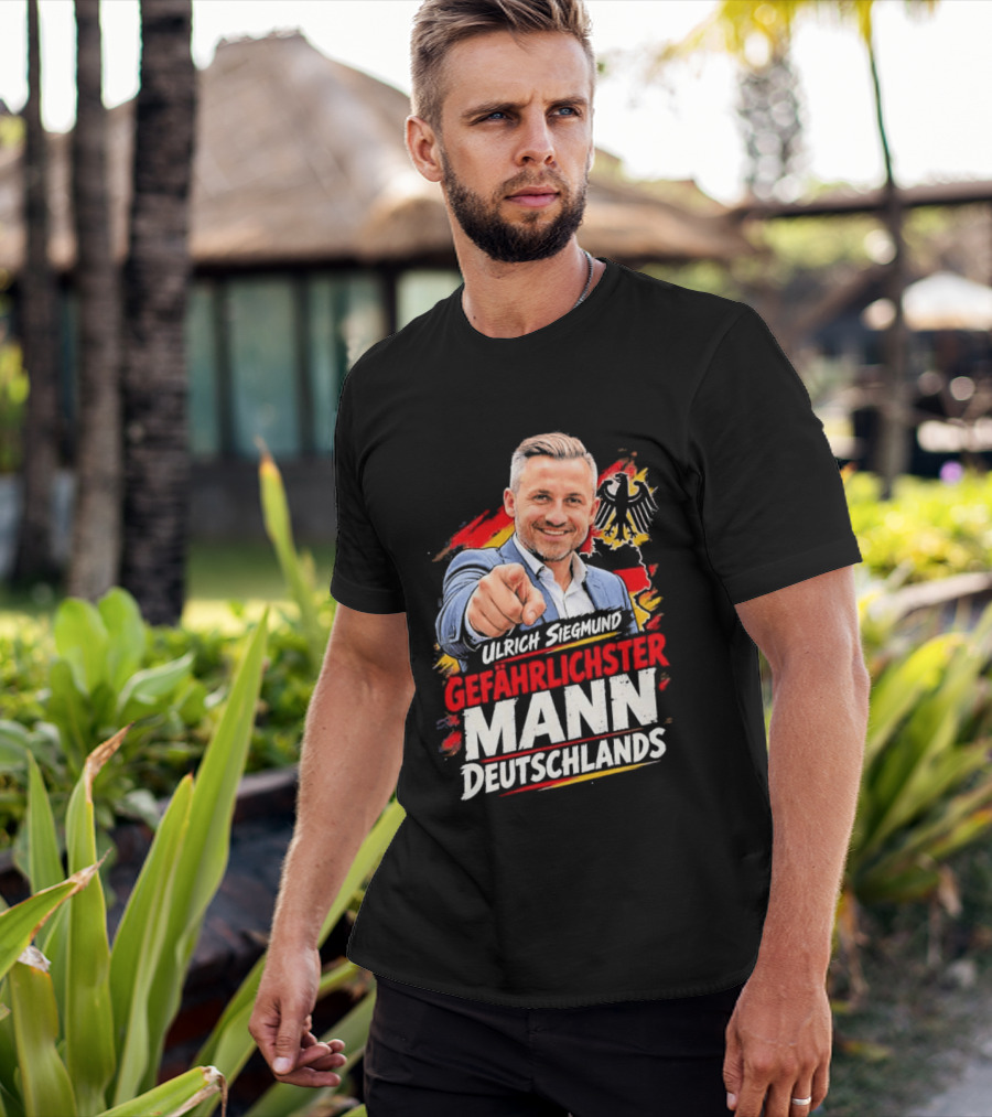 Ulrich Siegmund Gefährlichster Mann Deutschlands Adler Sketch T-Shirt