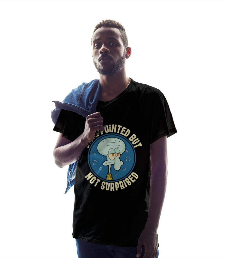 Disappointed But Not Surprised Squidward Bubbles T-Shirt