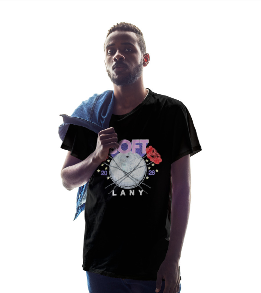 LANY Soft World Tour 2026 Glowing Globe And Red Roses T-Shirt
