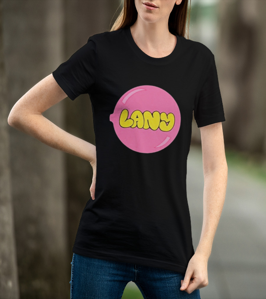 LANY Stuck On You Pink Yellow Bubble T-Shirt
