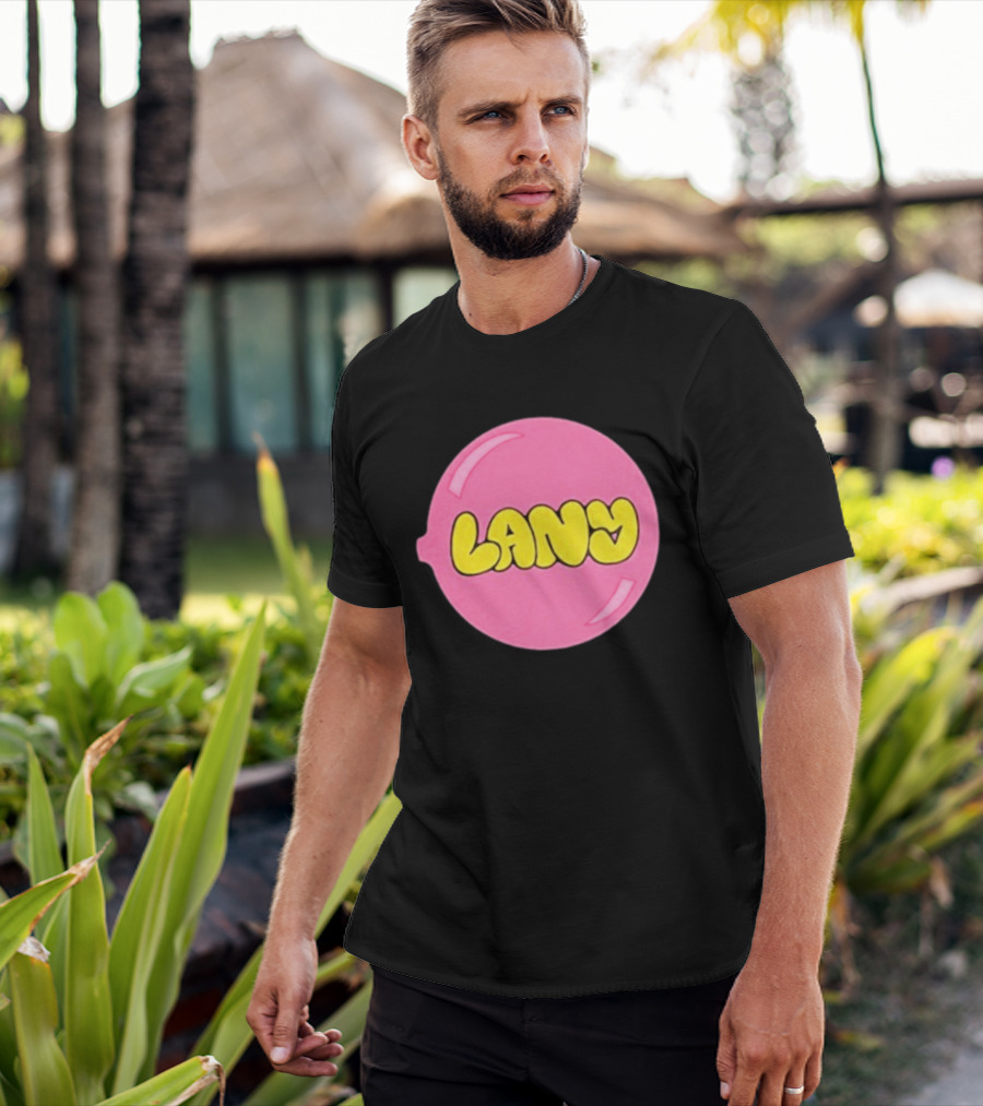 LANY Stuck On You Pink Yellow Bubble T-Shirt