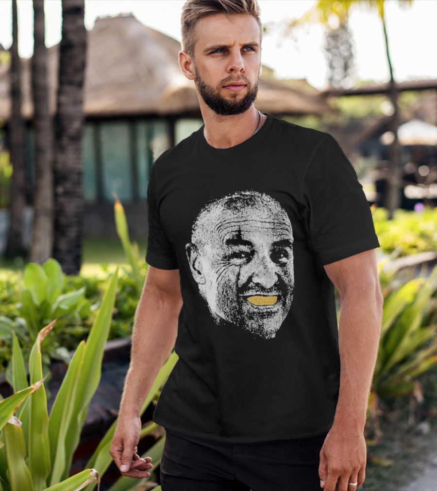 John Locke Lost TV Show Orange Peel Smile Face T-Shirt