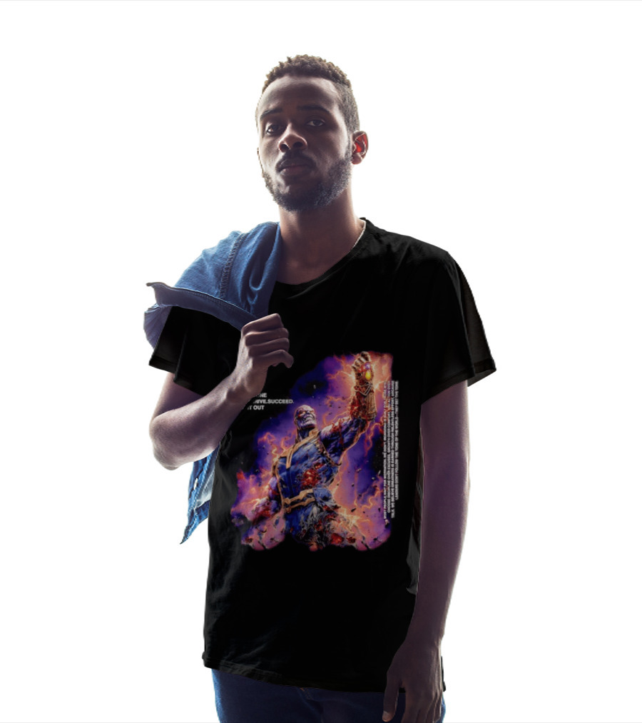 Thanos Set The Tone Grind Thrive Succeed Marvel Comics T-Shirt