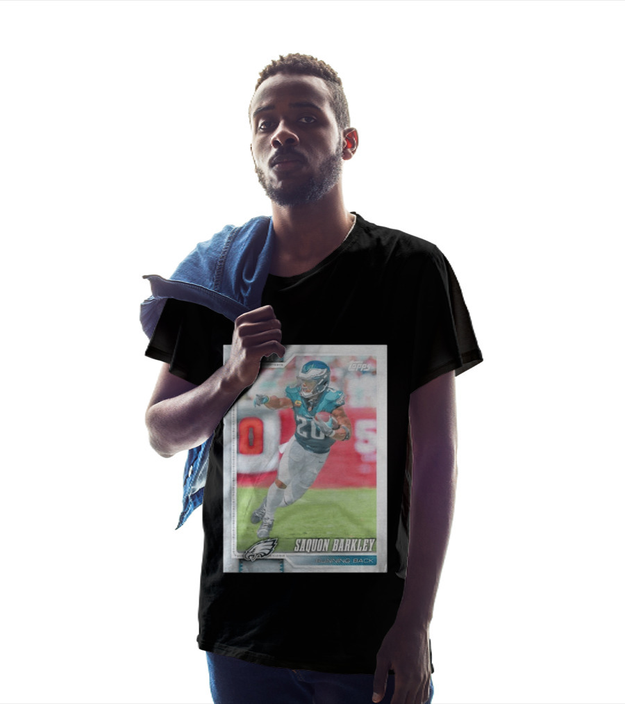 Saquon Barkley Topps Philadelphia Eagles 2026 Running Back Card T-Shirt