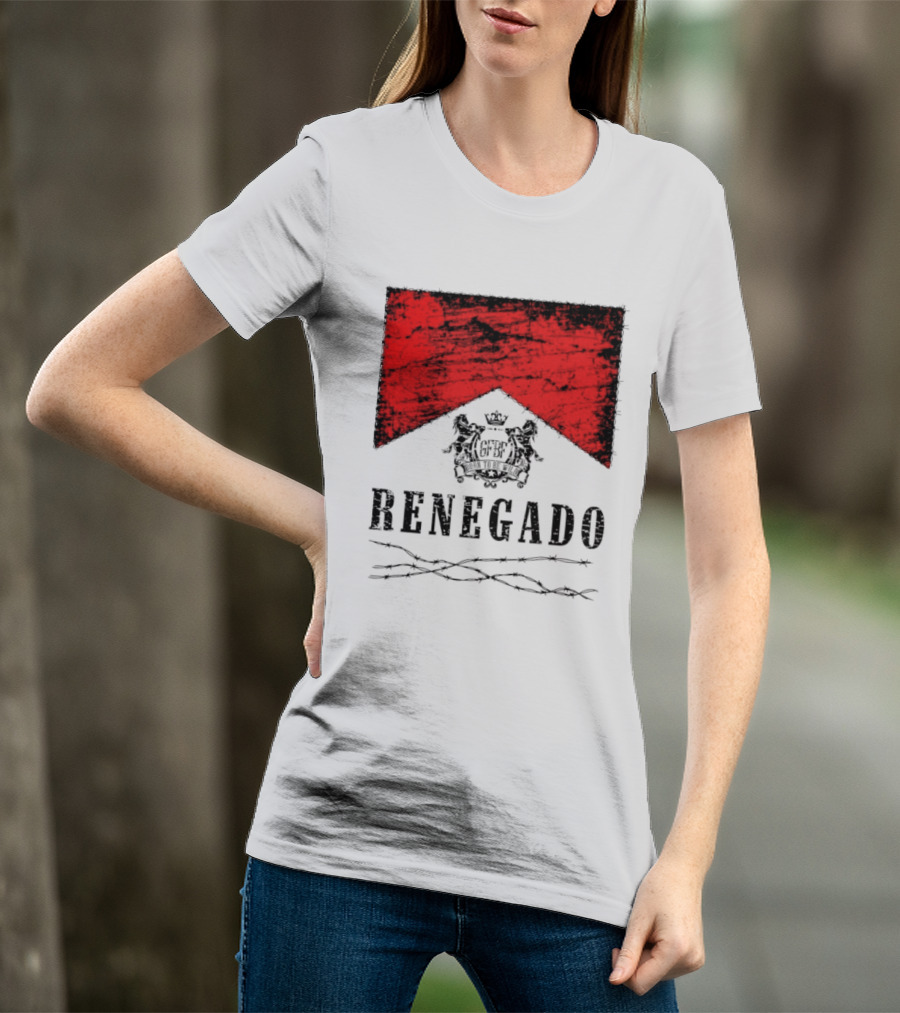Renegado Born To Be Wild Red Crest Gothic T-Shirt