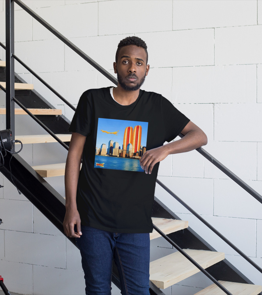 Snoc Hot Dog Twin Towers New York City 911 Event T-Shirt