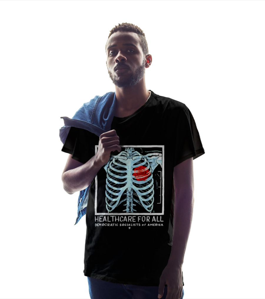 Healthcare For All Democratic Socialists Of America Ribcage T-Shirt
