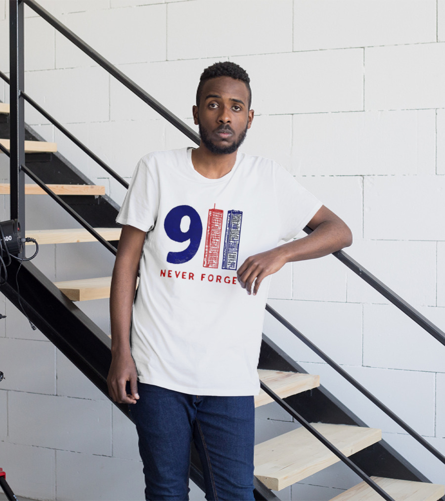 9/11 Never Forget Twin Towers American Patriotism T-Shirt