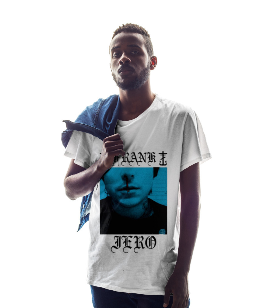 FRANK IERO Bloody Nose Blue White T-Shirt