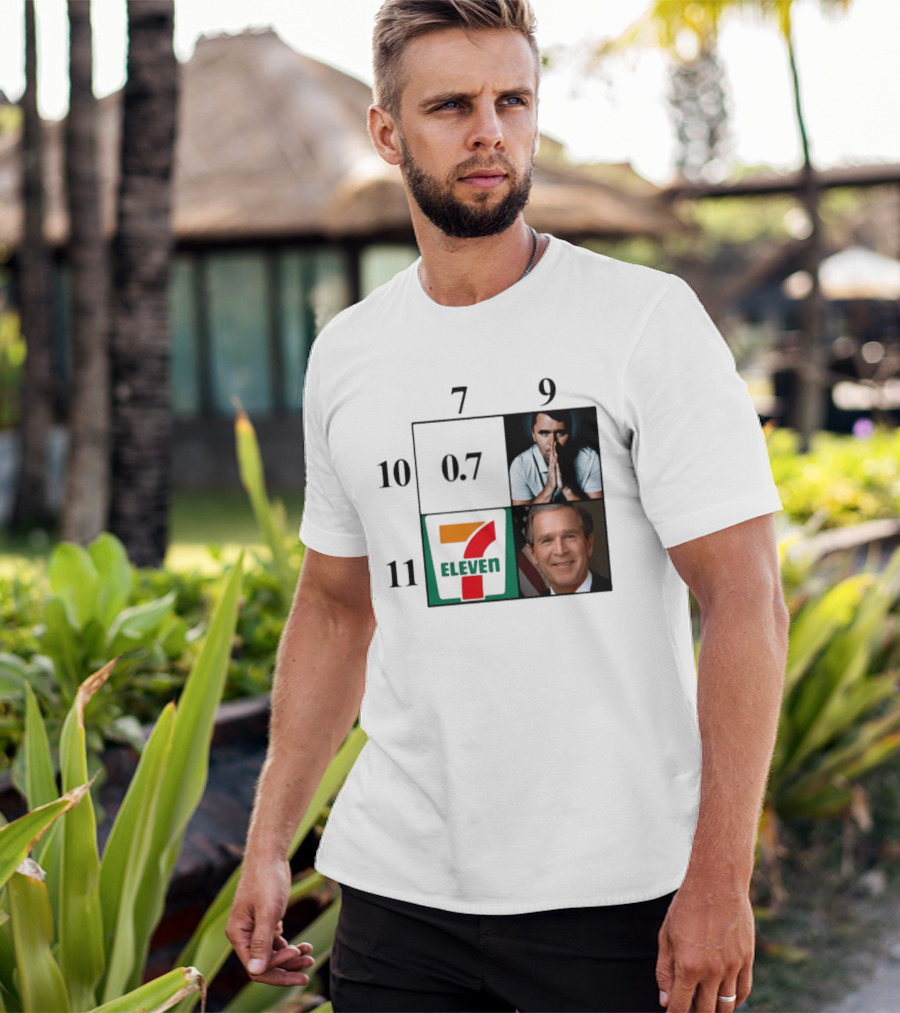 7 Eleven 07 George W. Bush Charlie Kirk Punnett Square 9 10 11 T-Shirt