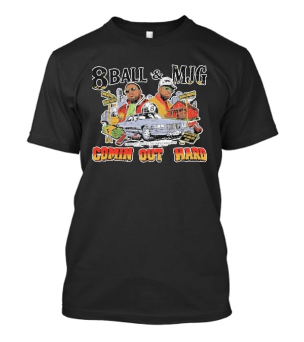 8Ball & MJG Comin Out Hard Memphis Orange Mound Pimpin' Ain't Dead Yet T-Shirt