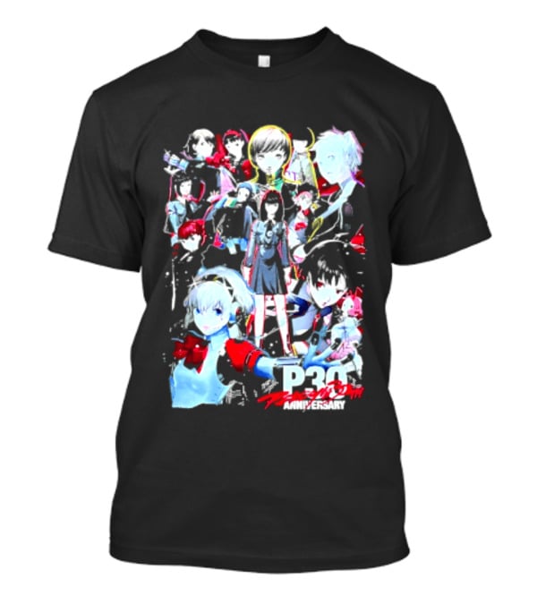 Chillweeb Persona 30th Anniversary Anime Characters P3 25th Anniversary Edition T-Shirt