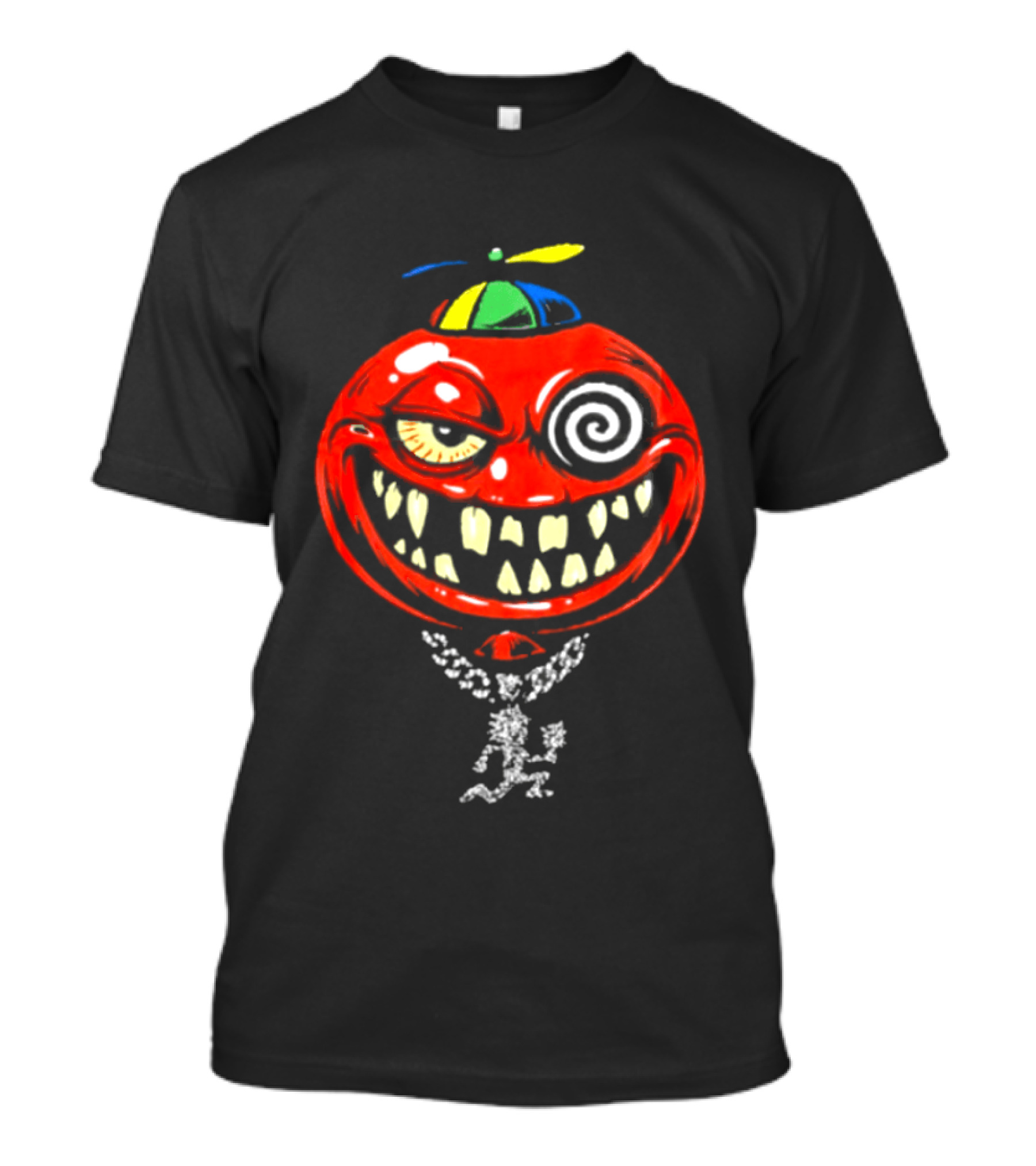 Wakko Exotics Store Bizerker 187 Spiral Hat Grinning Necklace T-Shirt