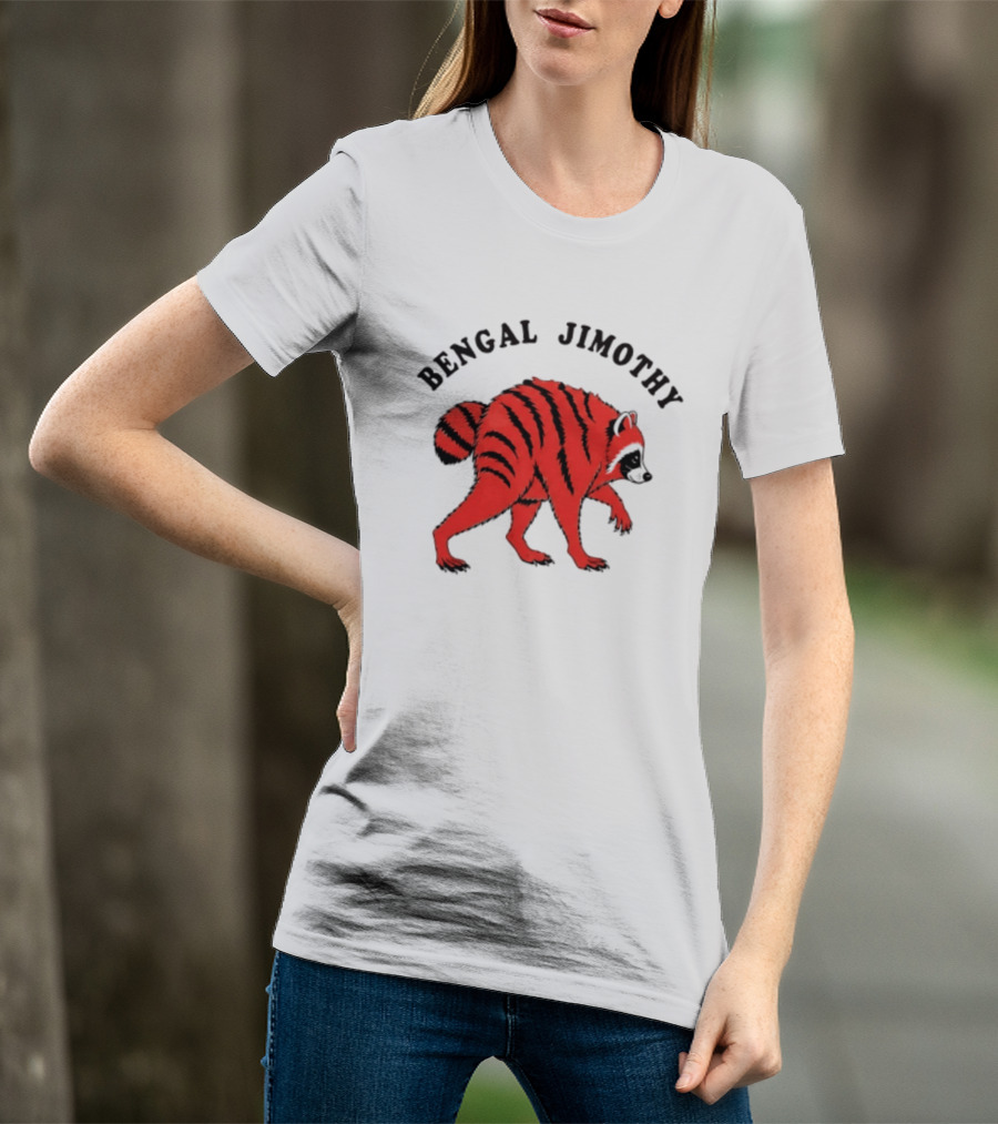 Cincinnati Bengals Bengal Jimothy Cartoon Raccoon T-Shirt