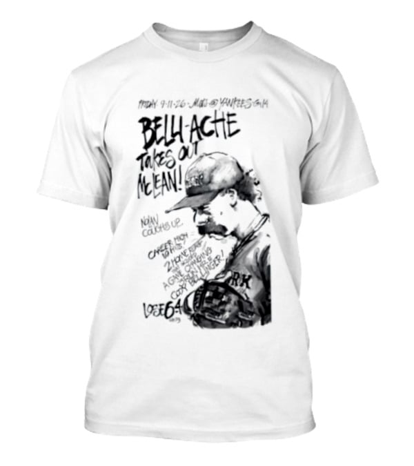 Belly Ache Takes Out McLean New York Mets Baseball T-Shirt