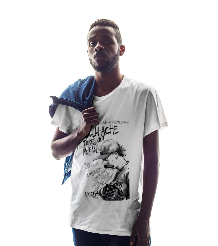 Belly Ache Takes Out McLean New York Mets Baseball T-Shirt